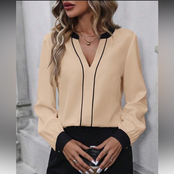 Luxe color block blouse - Picture 6 of 7